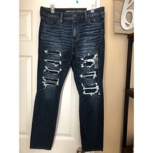 American Eagle distressed skinny jeans